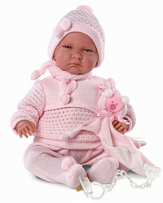 Интерактивная кукла Лала с пустышкой, 40 см., со звуком (Llorens Juan S.L., L 74016veg)